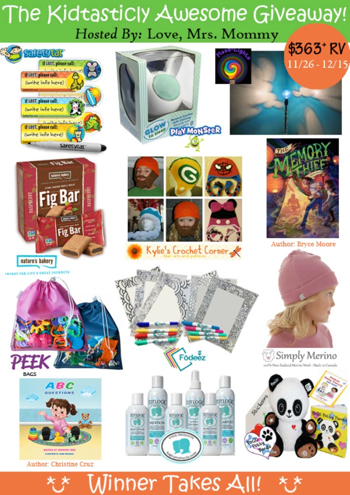 $350 Kidtastically Awesome Prize Package Giveaway