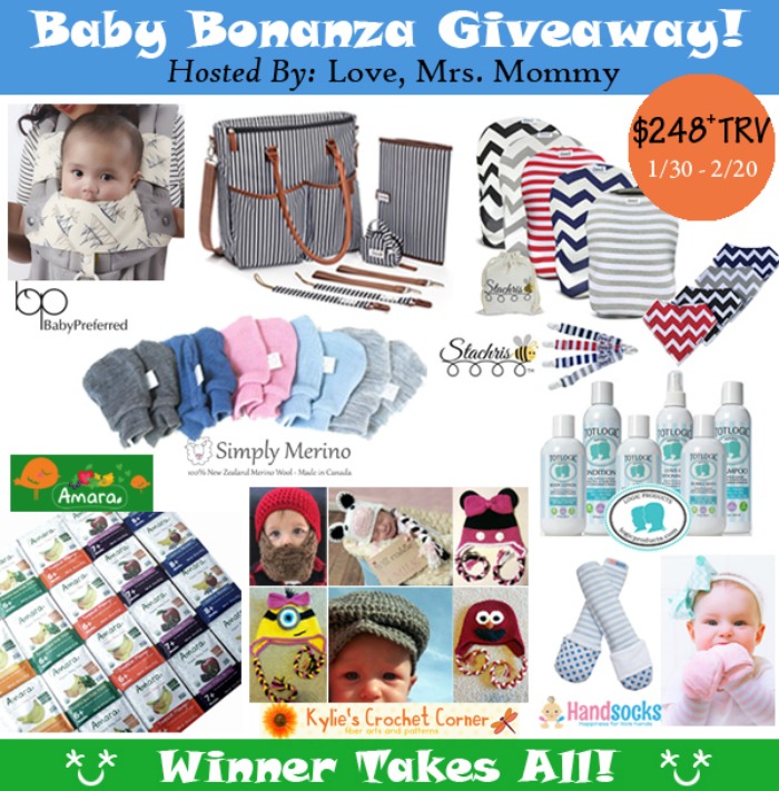 Baby Bonanza Giveaway Featuring A $250 Prize Package!