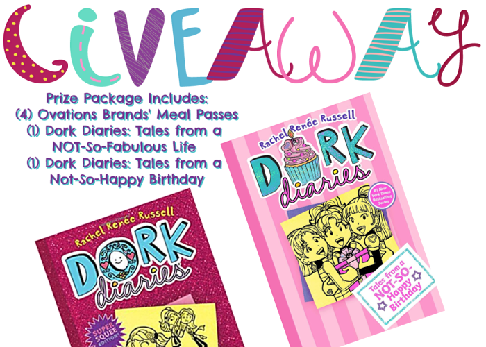 Dork Diaries Is Coming To Ovations Brands’ Restaurants! Plus A Giveaway